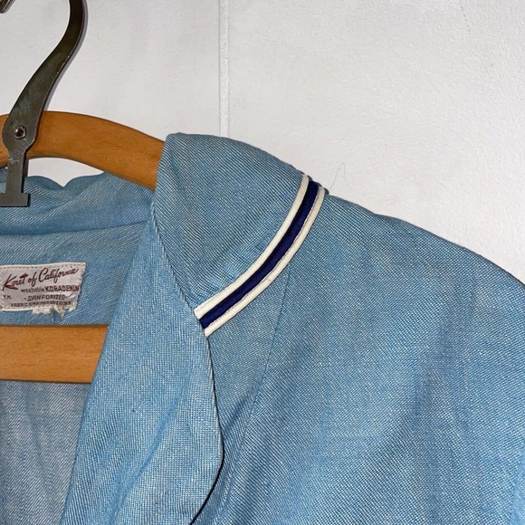 Vintage 1950s Sanforized Denim Chore Coat And Skirt Set Koret - Picture 6 of 11